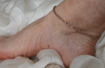 very light copper anklet