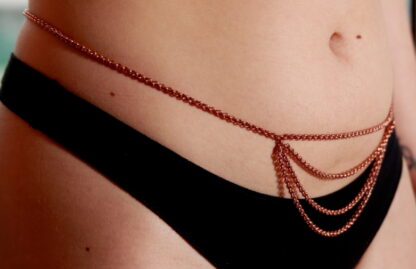 "Catenary" copper chain belt to relieves tension in the lumbar area and back - Image 3