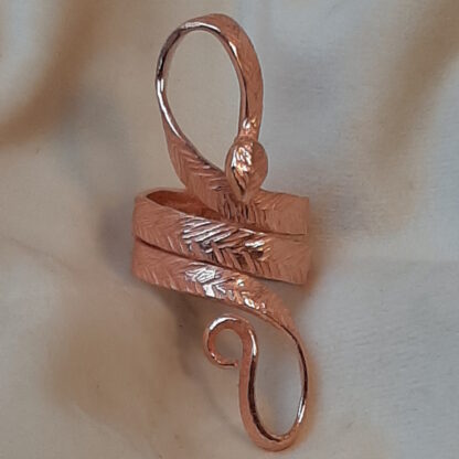 copper snake ring "Serpens Cauda" - Image 3