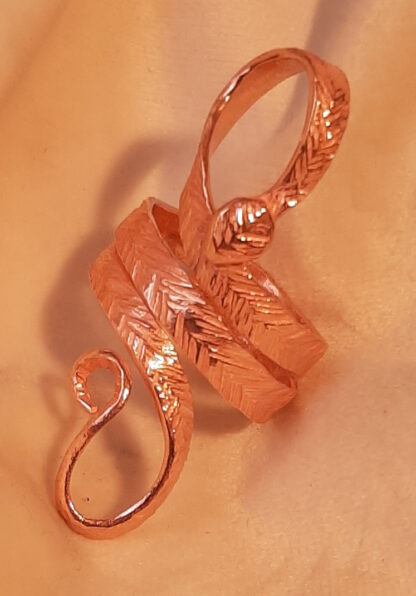 copper snake ring "Serpens Cauda" - Image 2