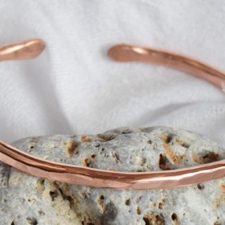 hammered copper bracelet