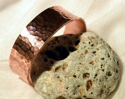 hammered copper bracelet