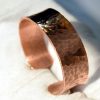 Pulsera de cobre martillado