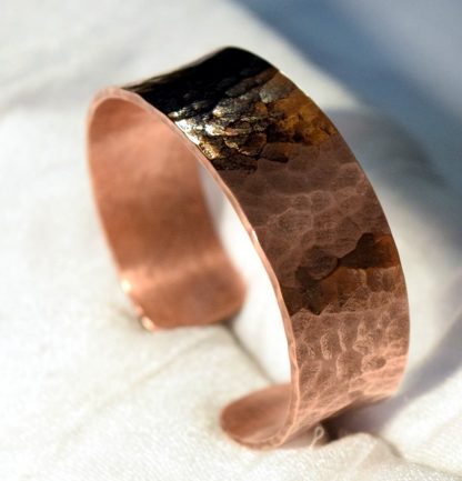 hammered copper bracelet