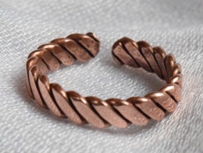 braided copper ring