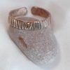 anello in bronzo a fascia battuta