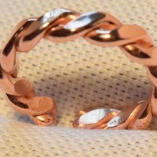 copper braided ring