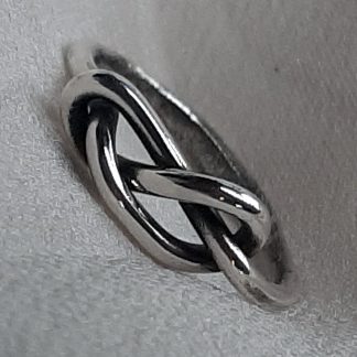 anello nodo amore in argento