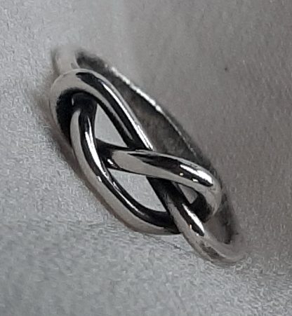 anello nodo amore in argento