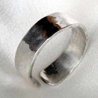 anello a fascia in argento