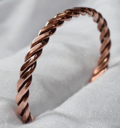 braided copper bracelet