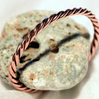 twisted copper bracelet