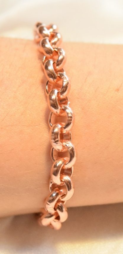 large chain copper bracelet