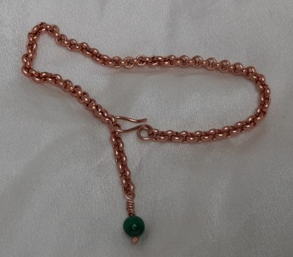 bracelet fait main avec malachite