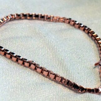 Venetian copper chain bracelet