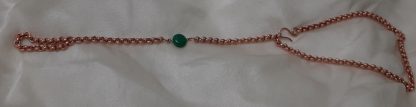 cavigliera per illice in rame con malachite - immagine 2