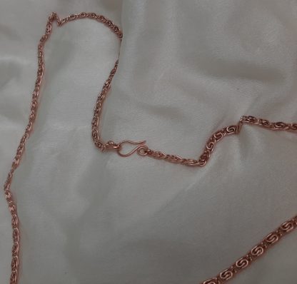 Greek chain copper necklace