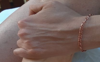 solid copper Greek chain
