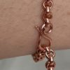 bracciale adattabile in rame "catena fine" - immagine 2