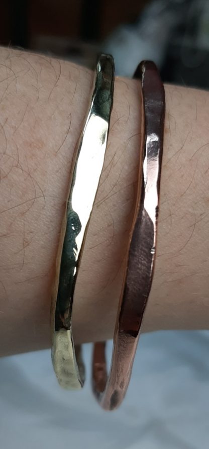 set de 2 bracelets cuivre et laiton