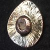 012_C Colgante en forma de amígdala de plata y cobre con cuarzo - Imagen 4