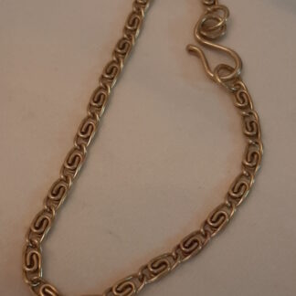 Greek chain brass bracelet