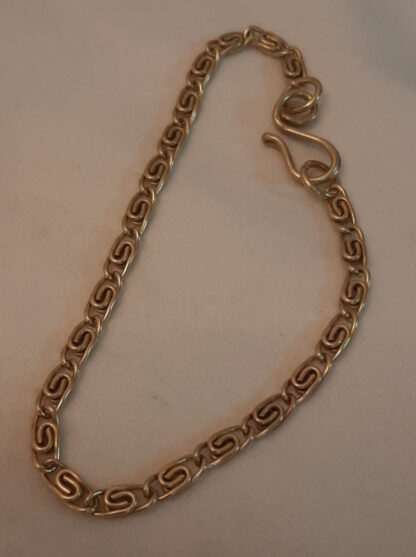 Greek chain brass bracelet