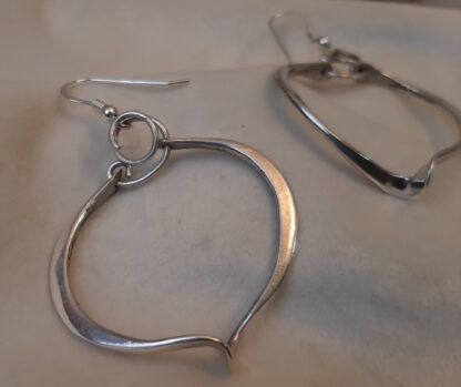 boucles d'oreilles rondes en argent