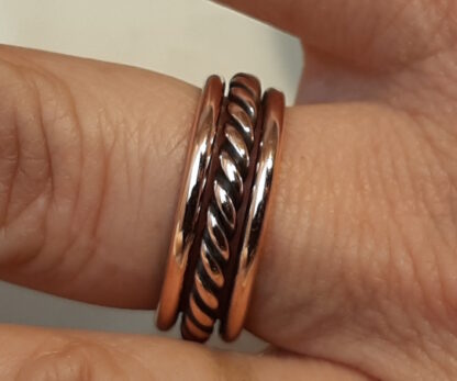 copper ring with "Rapunzel" braid - Image 2