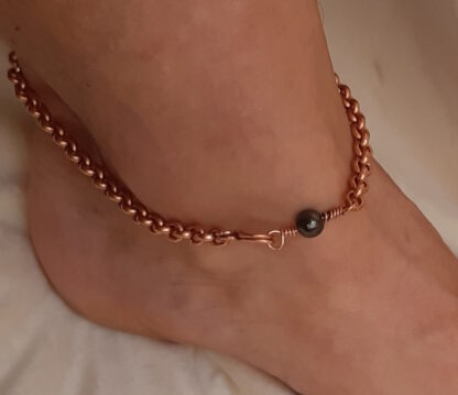 Bead Hematite anklet